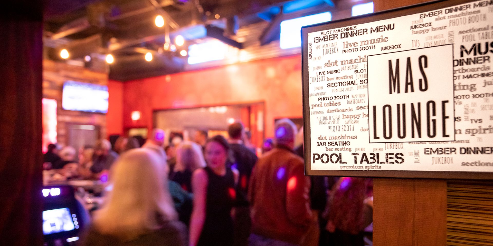 Crowd of people at Mas Lounge